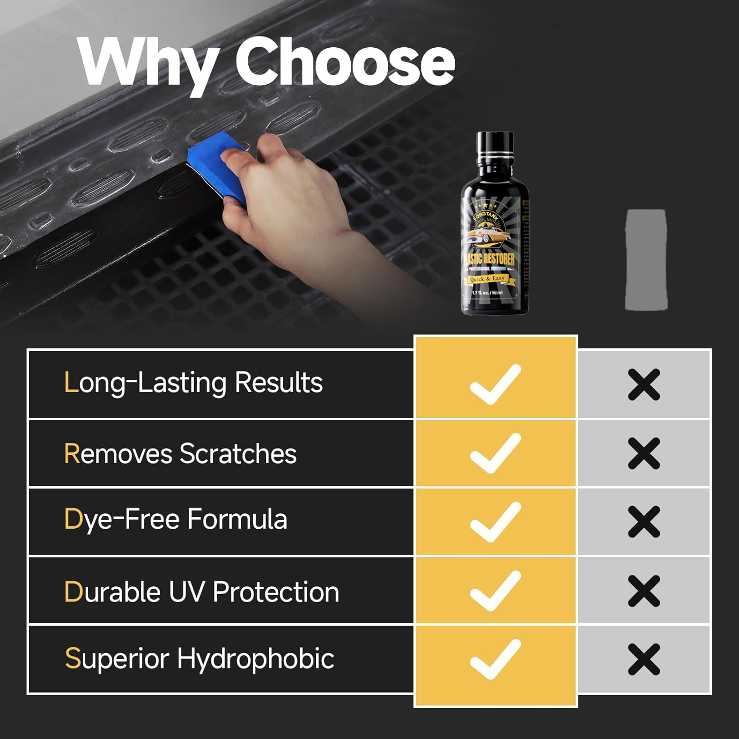 Plastic Restorer Cars Trim Res - огляд і ціна Trim Restorer Plastic