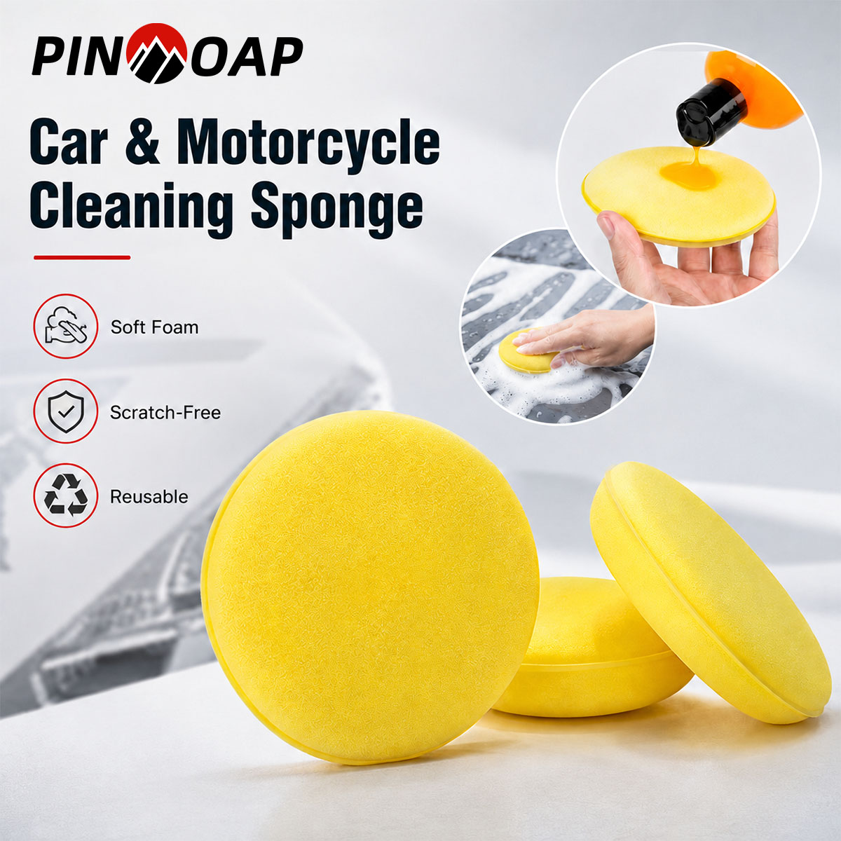 PINMOAP 3/5/12/24P Car Bike Mo - огляд і ціна Wax Applicator Pad