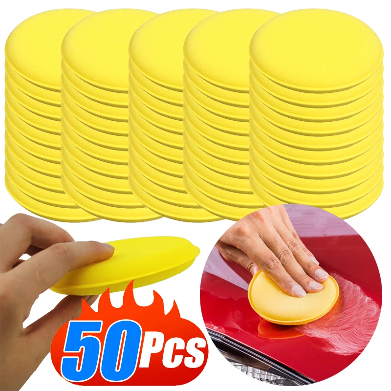 5-50Pcs Car Round Polishing Pa - огляд і ціна Wax Applicator Pad